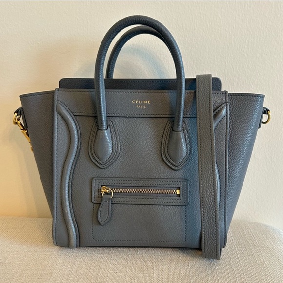 Celine Grey Nano Luggage Bag - Picture 1 of 7